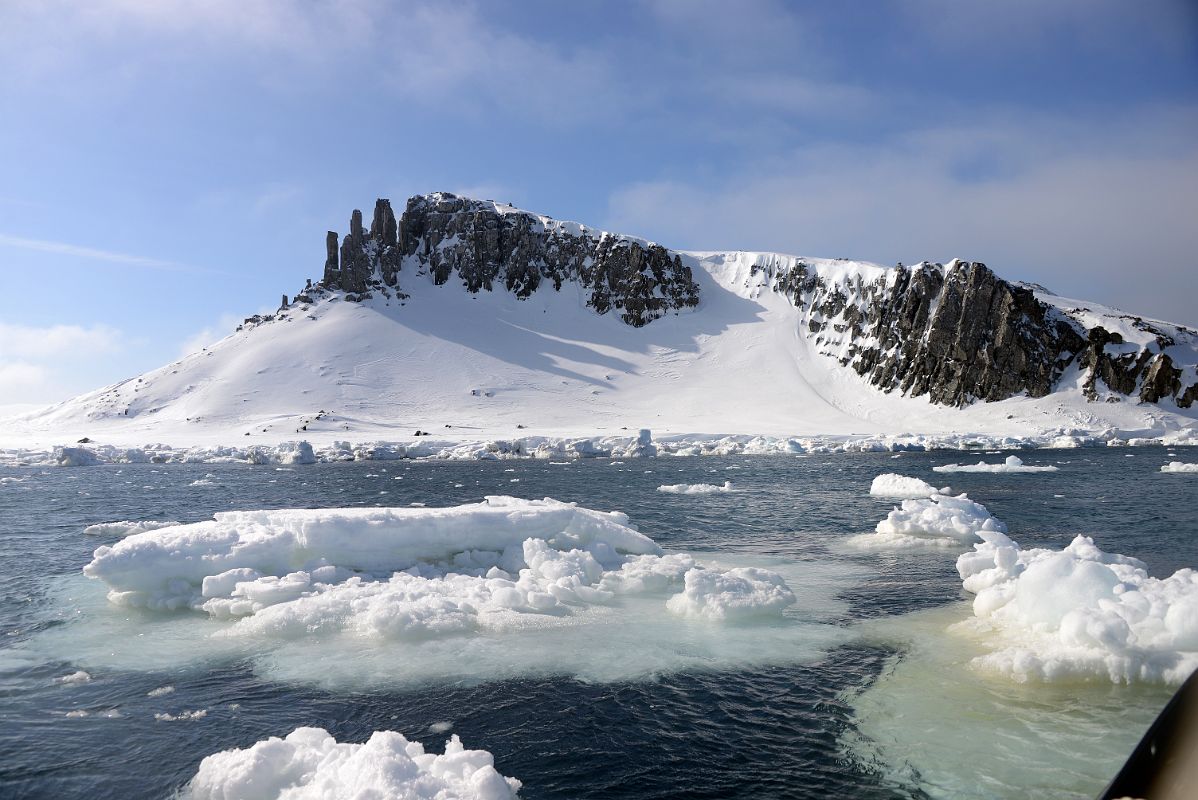 19B Jagged Cliffs Of Aitcho Barrientos Island In South Shetland Islands From Zodiac On Quark Expeditions Antarctica Cruise